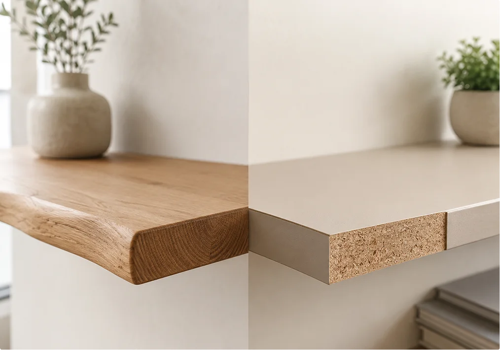 Floating Shelves: Solid Wood vs MDF Explained