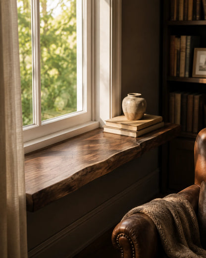 Live Edge Solid Wood Windowsill