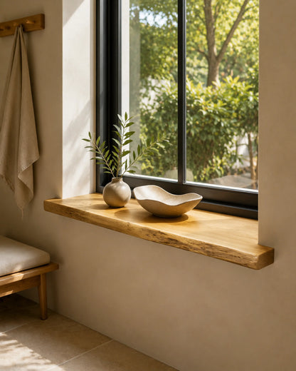 Live Edge Solid Wood Windowsill