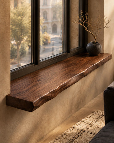 Live Edge Solid Wood Windowsill