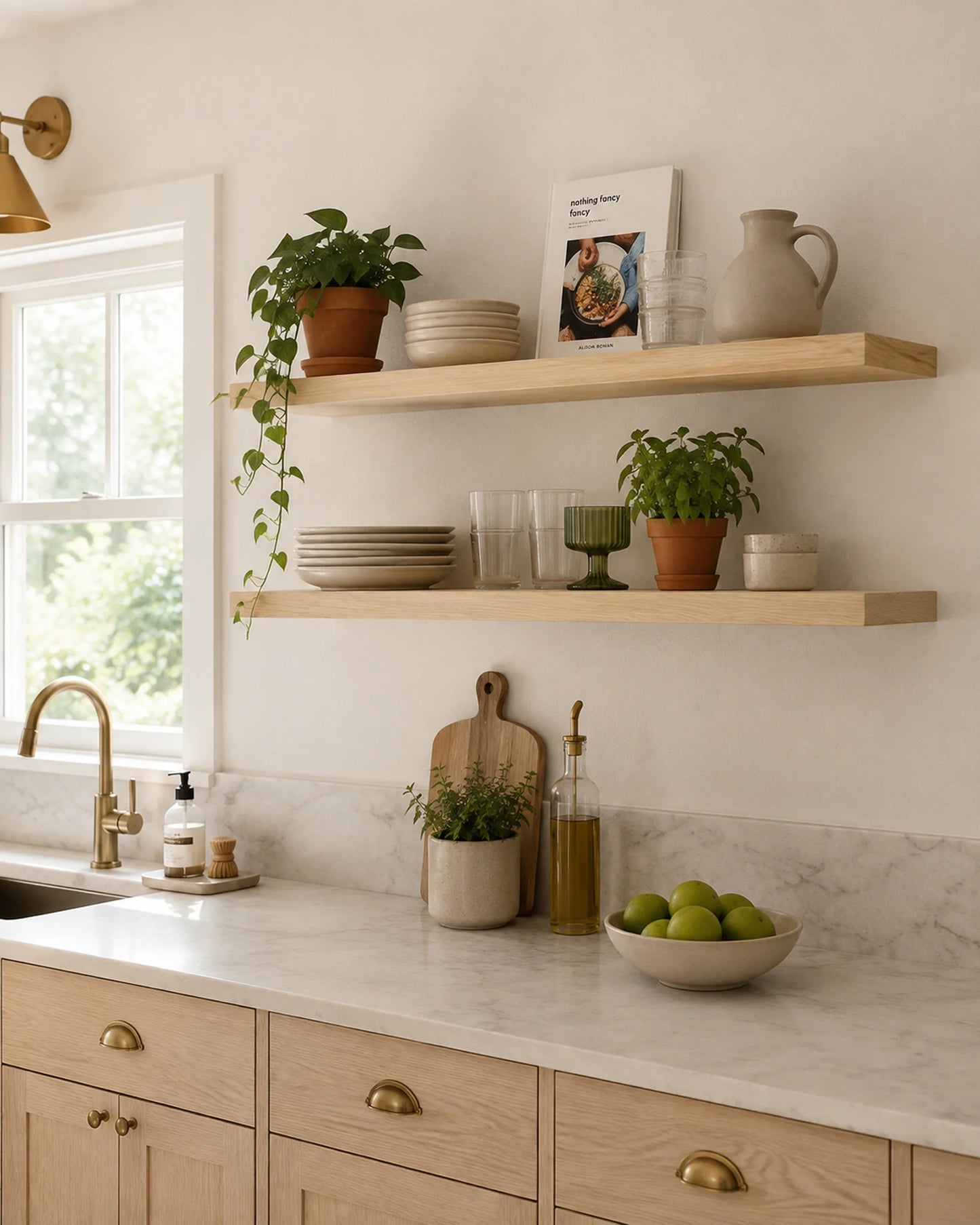 Straight Edge Floating Shelves - Set of 2