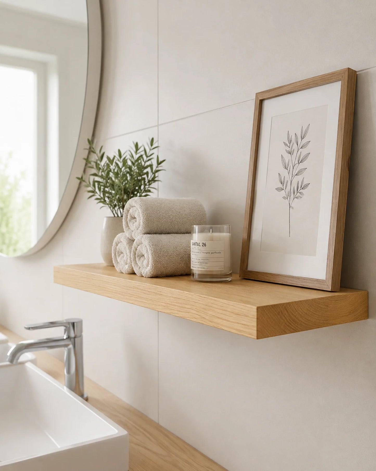 Straight Edge Floating Shelf