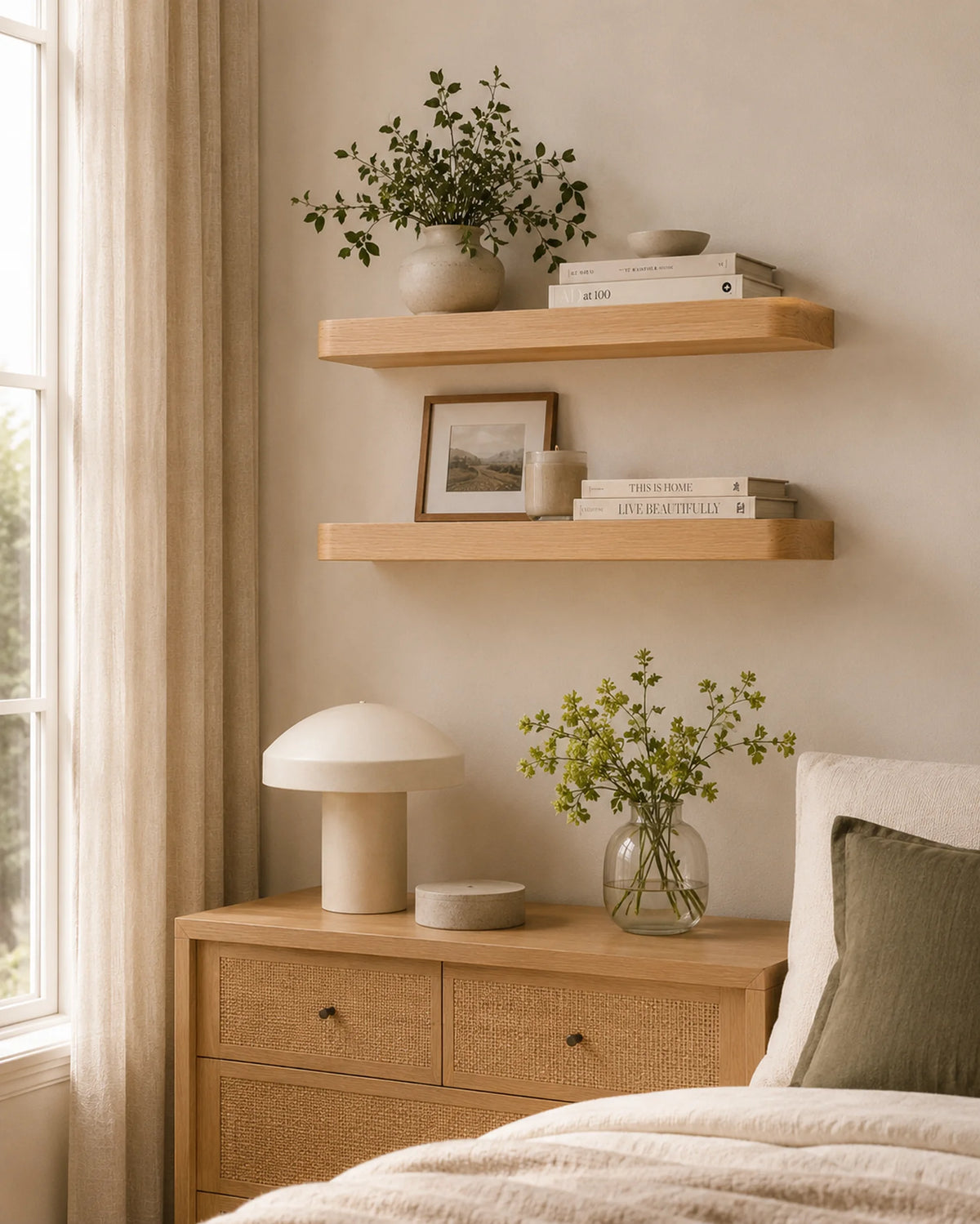 Rounded Edge Floating Shelf