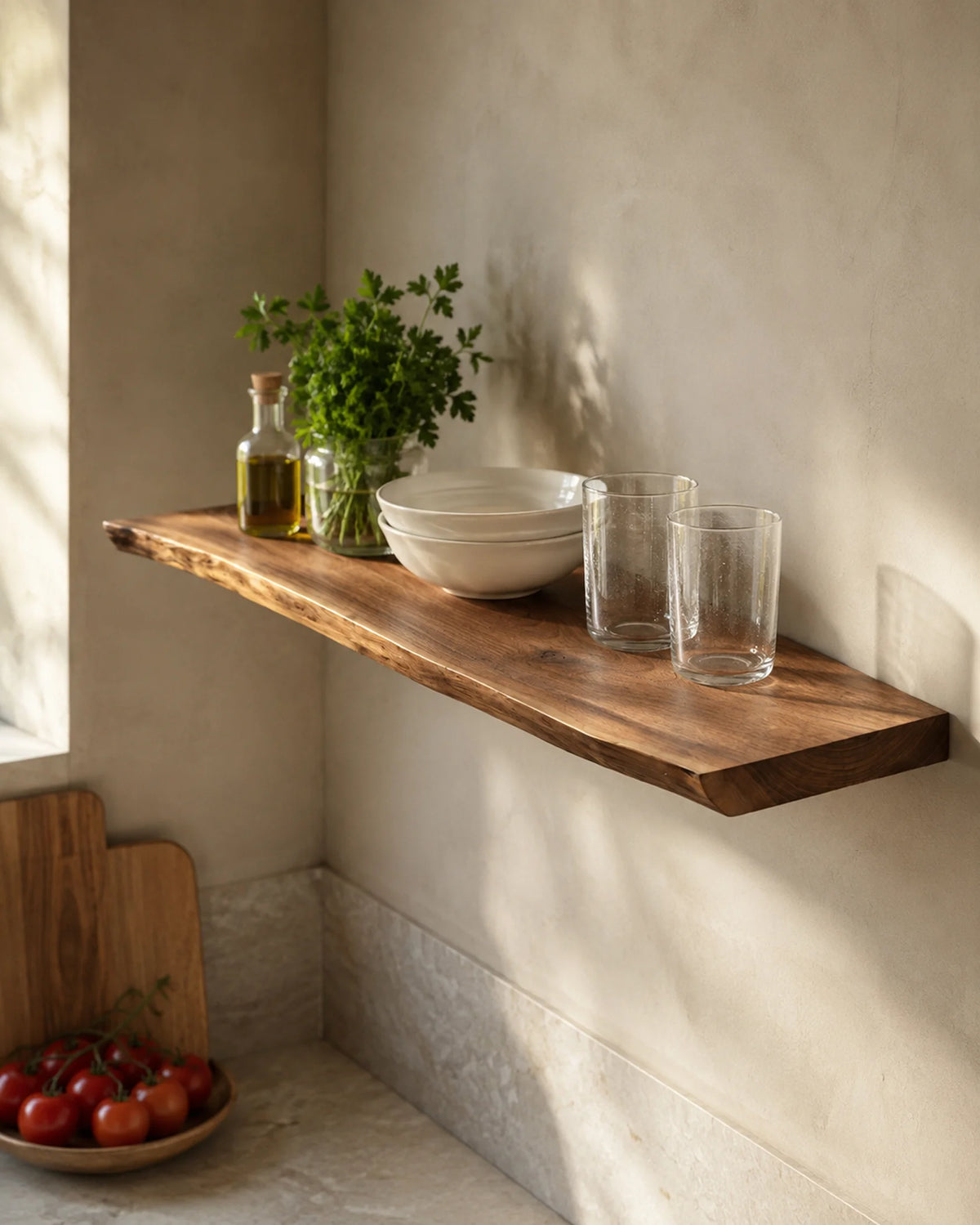 Live Edge Floating Shelf