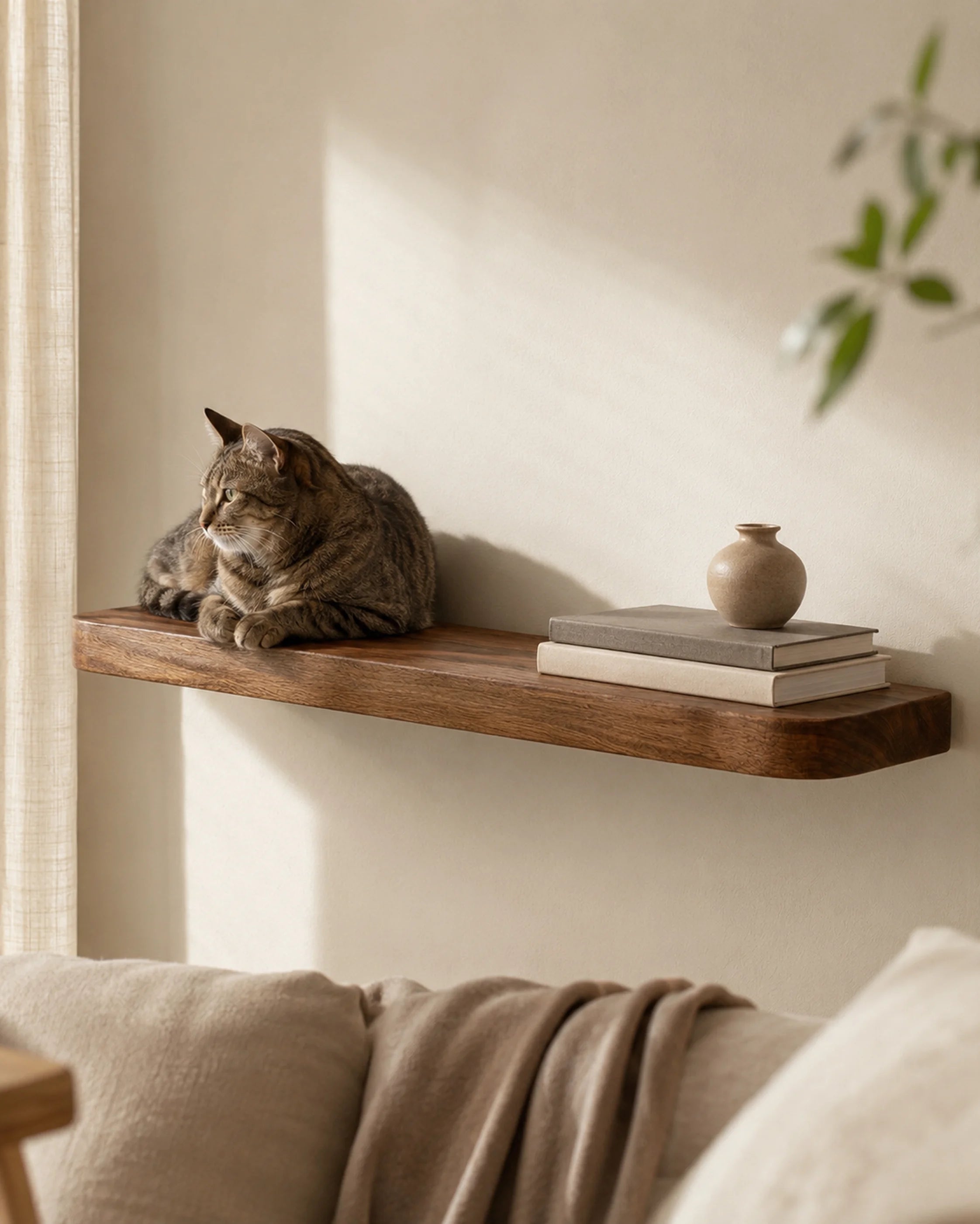 Rounded Edge Floating Shelf