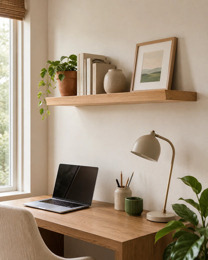 Straight Edge Floating Shelf