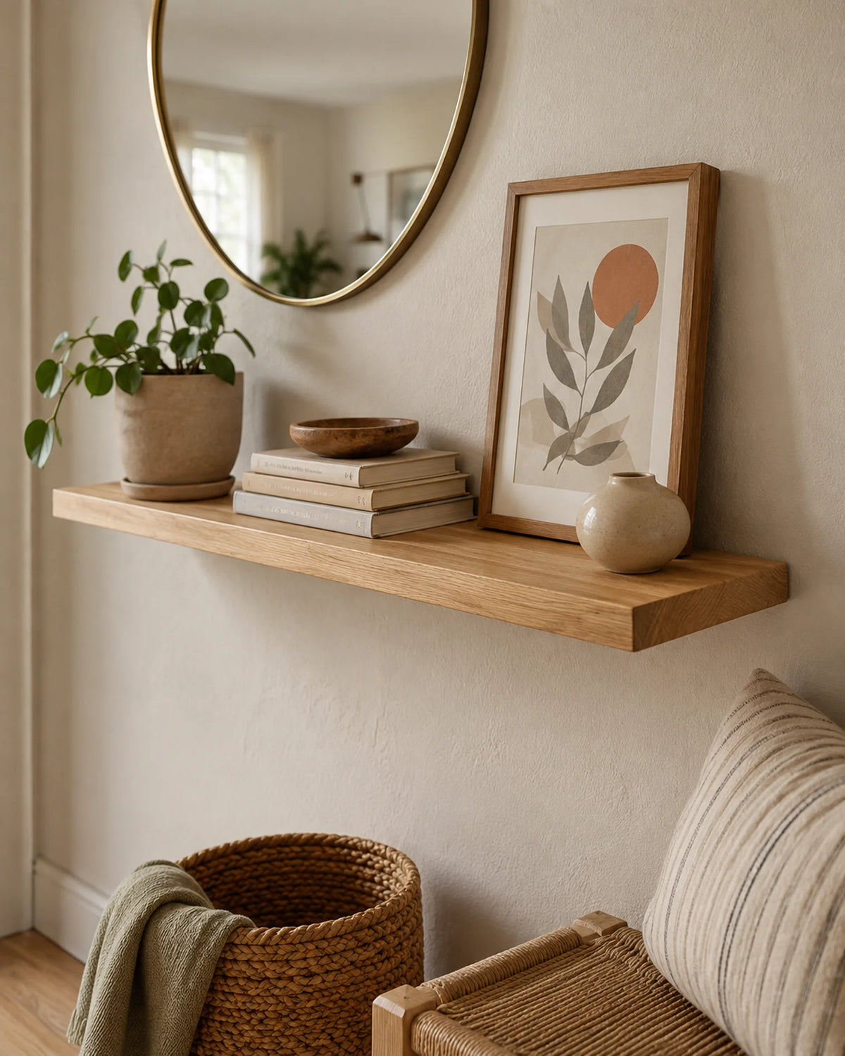 Straight Edge Floating Shelf