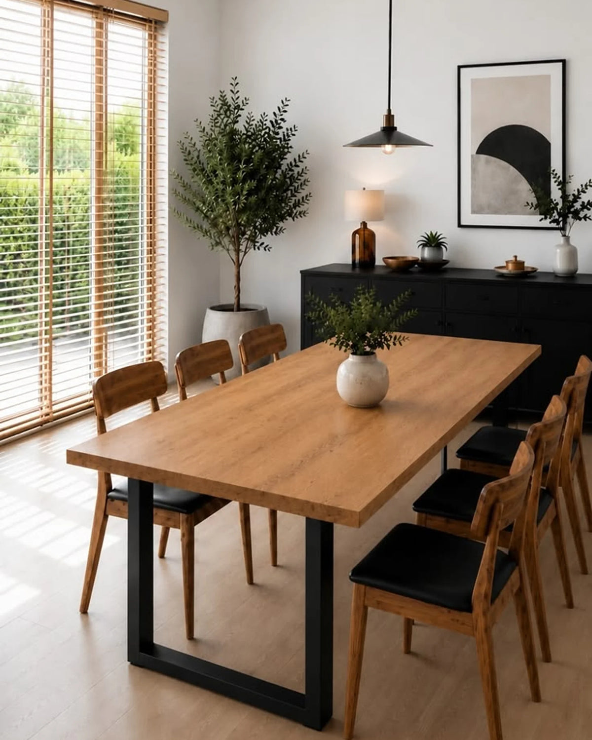 Straight Edge Solid Wood Tabletop