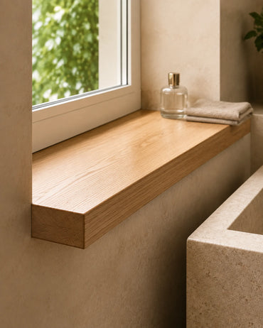 Straight Edge Solid Wood Windowsill