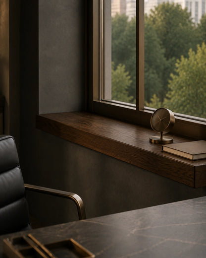 Straight Edge Solid Wood Windowsill