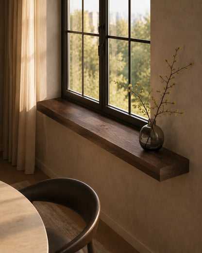Straight Edge Solid Wood Windowsill