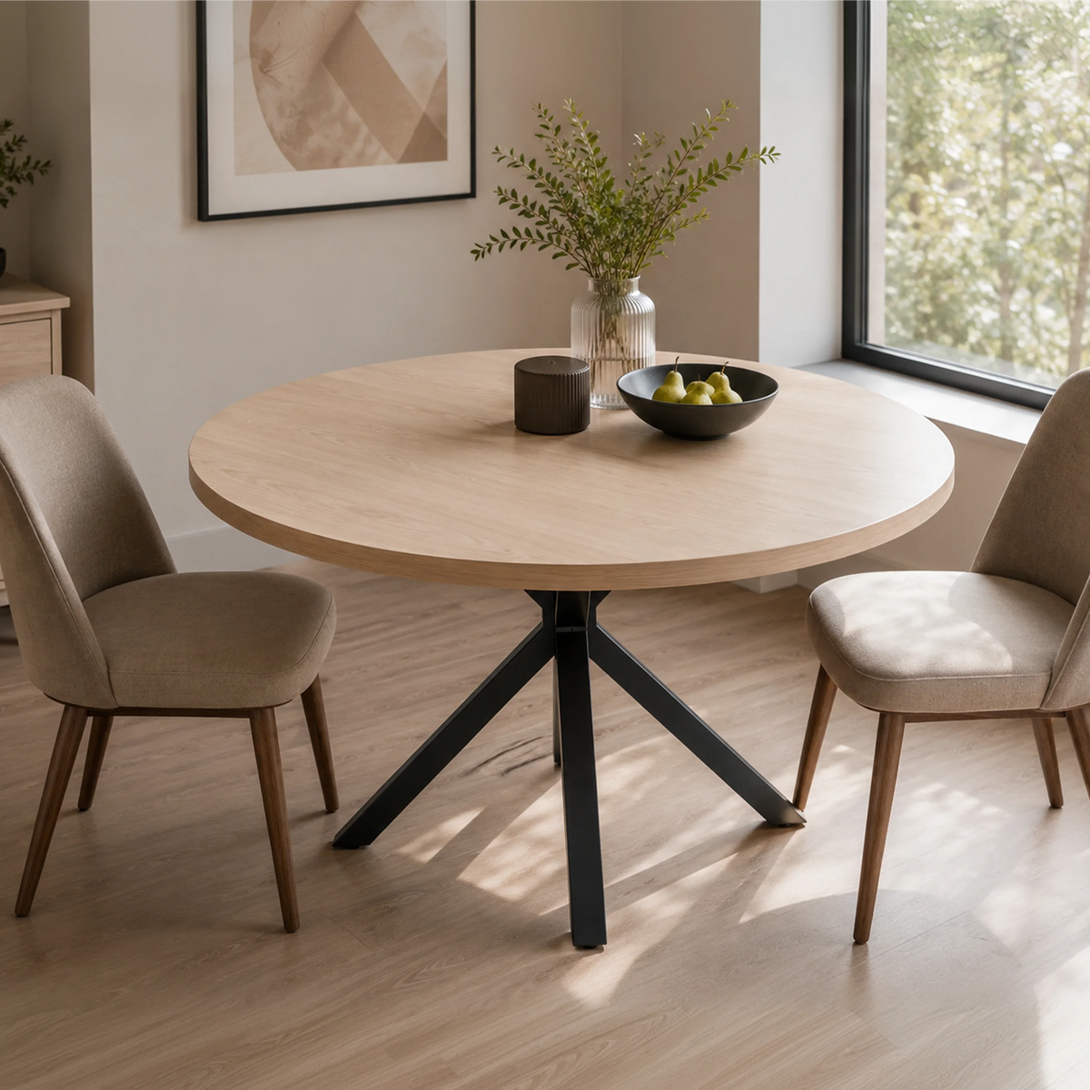 Round Solid Wood Tabletop