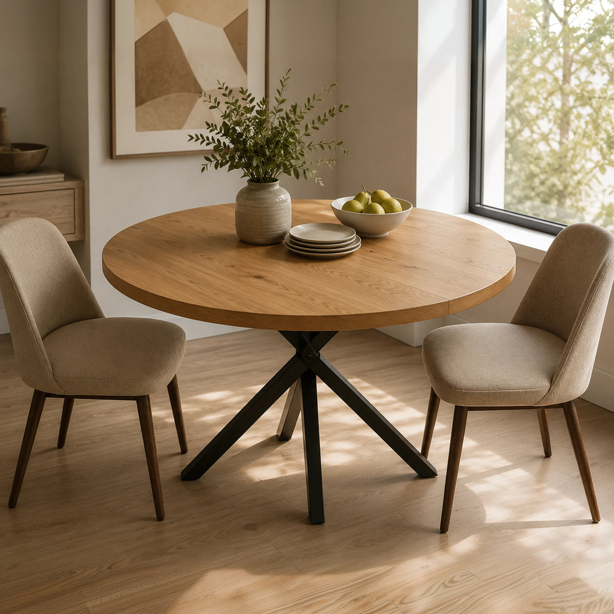 Round Solid Wood Tabletop